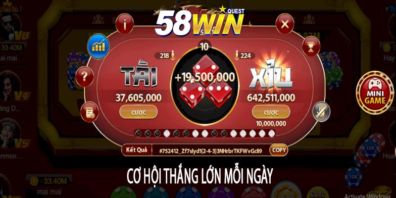 Cơ hội thắng lớn mỗi ngày